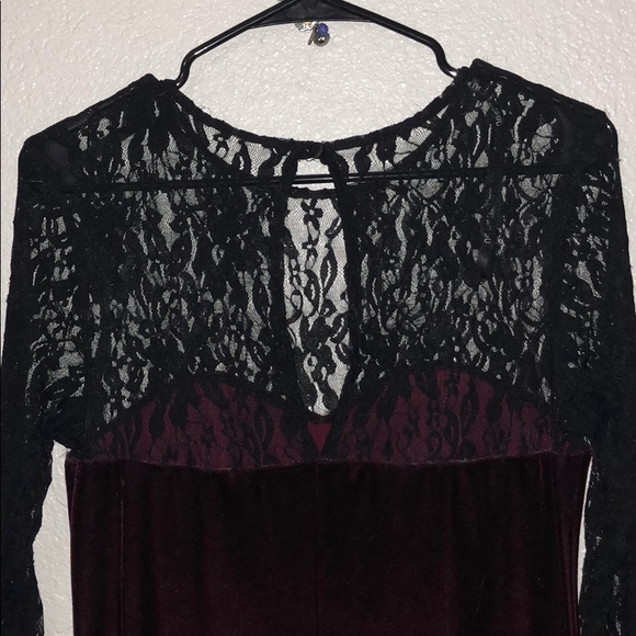 Red Velvet Dress - Picture 3 of 4